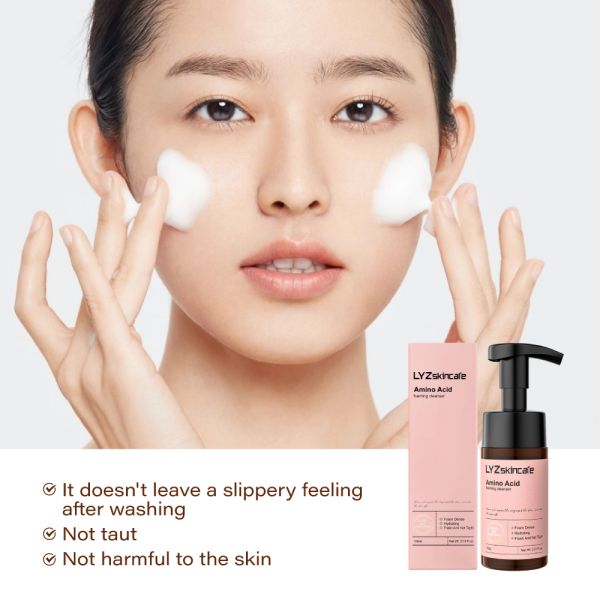 Niacinamide Foam Cleanser Whitening Acne Cosmetic Skin Care Beauty Oil Control Foaming Face Wash Amino Acid Facial Cleanser