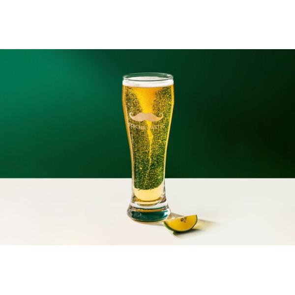 Handmade 18Oz Tall Pilsner Beer Glasses Clear 510ml Mouth Blown Customized