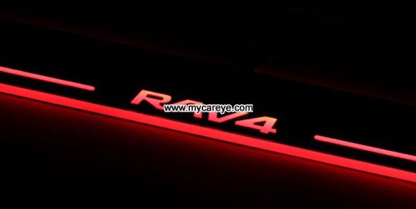 Toyota RAV4 car door welcome lights LED Moving Door sill Scuff for sale