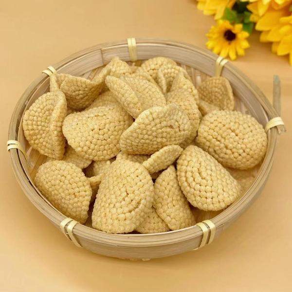 Dos petiscos glutinosos do biscoito do arroz do círculo do OEM textura friável
