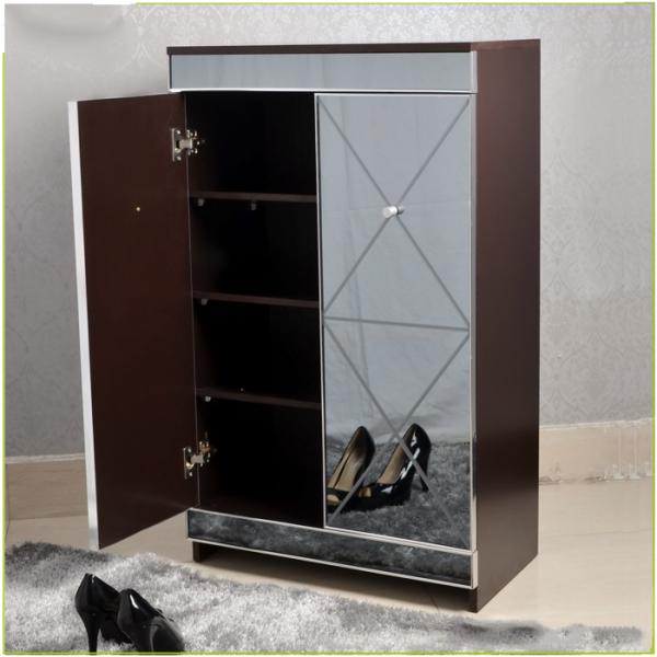 La grada 39.4inch de Brown 4 de la sala de estar duplicó el gabinete del zapato