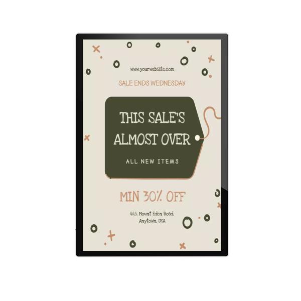 98 Inch Customizable Commercial Display Wall-Mounted Digital Signage for Indoor Advertising