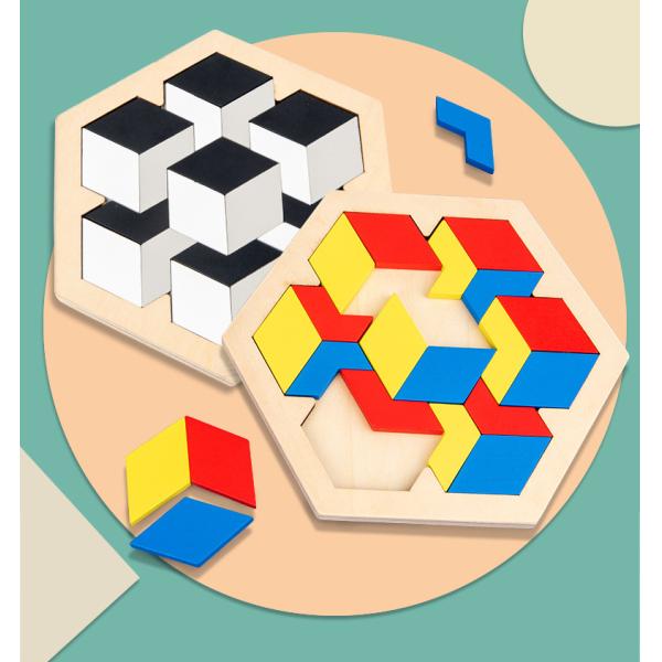 Children Baby Developmental Toys Geometric Jigsaw Puzzle Early Education Toy