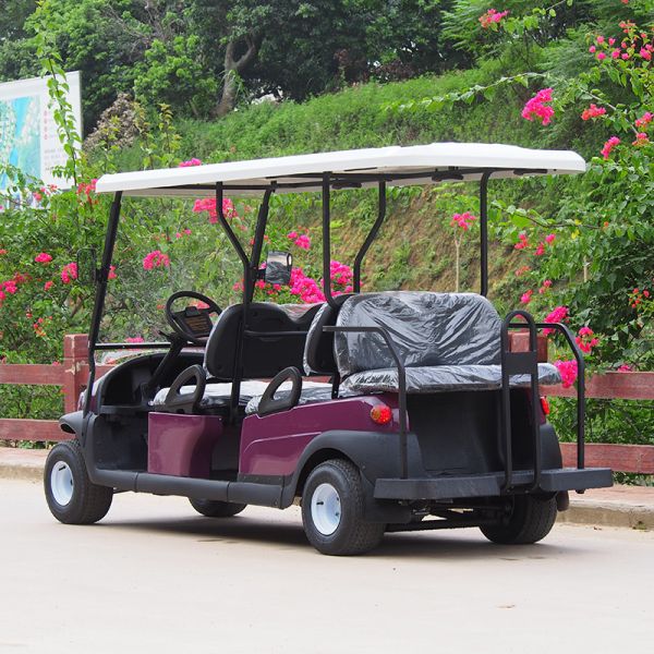 48V 6 Seater Electrical Golf Car 350A Controller / Golf Buggy Car With Rain Cover