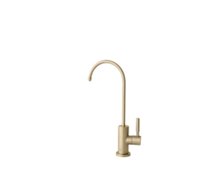 Single Handle Kitchen Sink Faucet Brushed Gold Drinking Faucet Water Filter for 2024