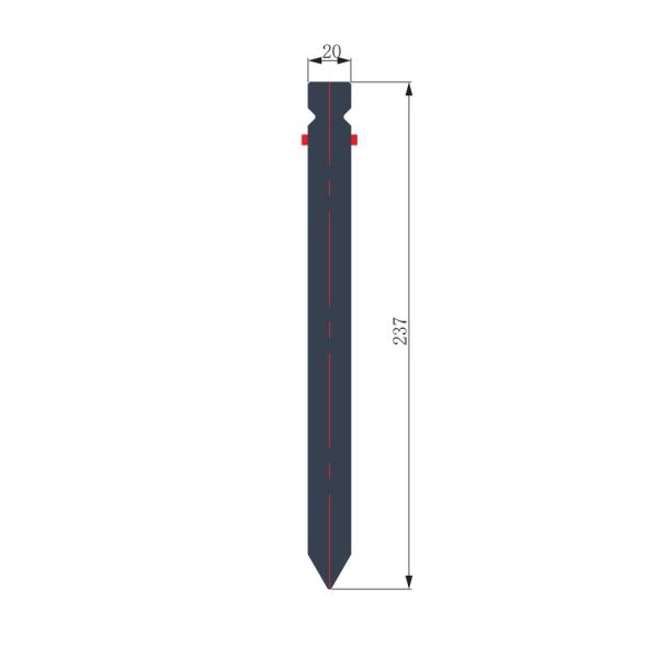 550mm/500mm Length Press Brake Punch With HRC55-60 Hardness And Induction Hardening Heat Treatment