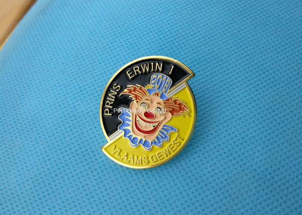 Business Promotion Soft Enamel Pin  ,  Prins Erwin Carnaval Pin Badge Die Stamped