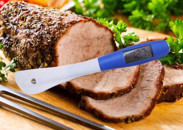 Stainless Steel Long Probe Chocolate Making Thermometer With Food Grade Silicone Spatula