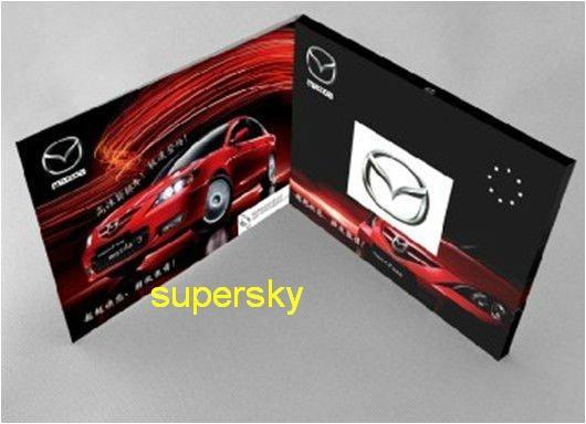 Matte Lamination Paper Video Brochure Card 480*272 With Sensor / SD Card
