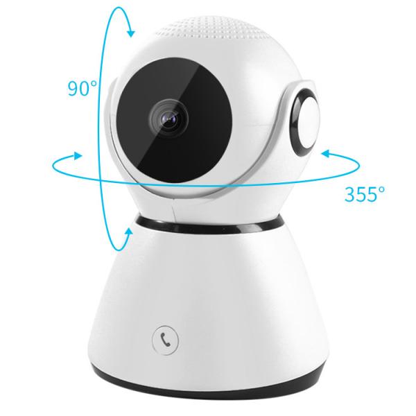 360 Degree Indoor Home Security Cameras , Baby Monitor Cameras 2.4GHz 5GHz WiFi