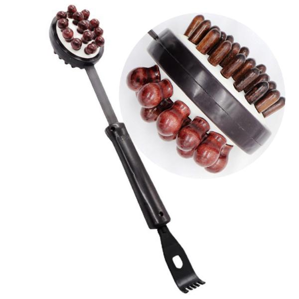 Wooden Scratcher Massager Stick Back Knock Wood Massage Hammer for Stress Relief