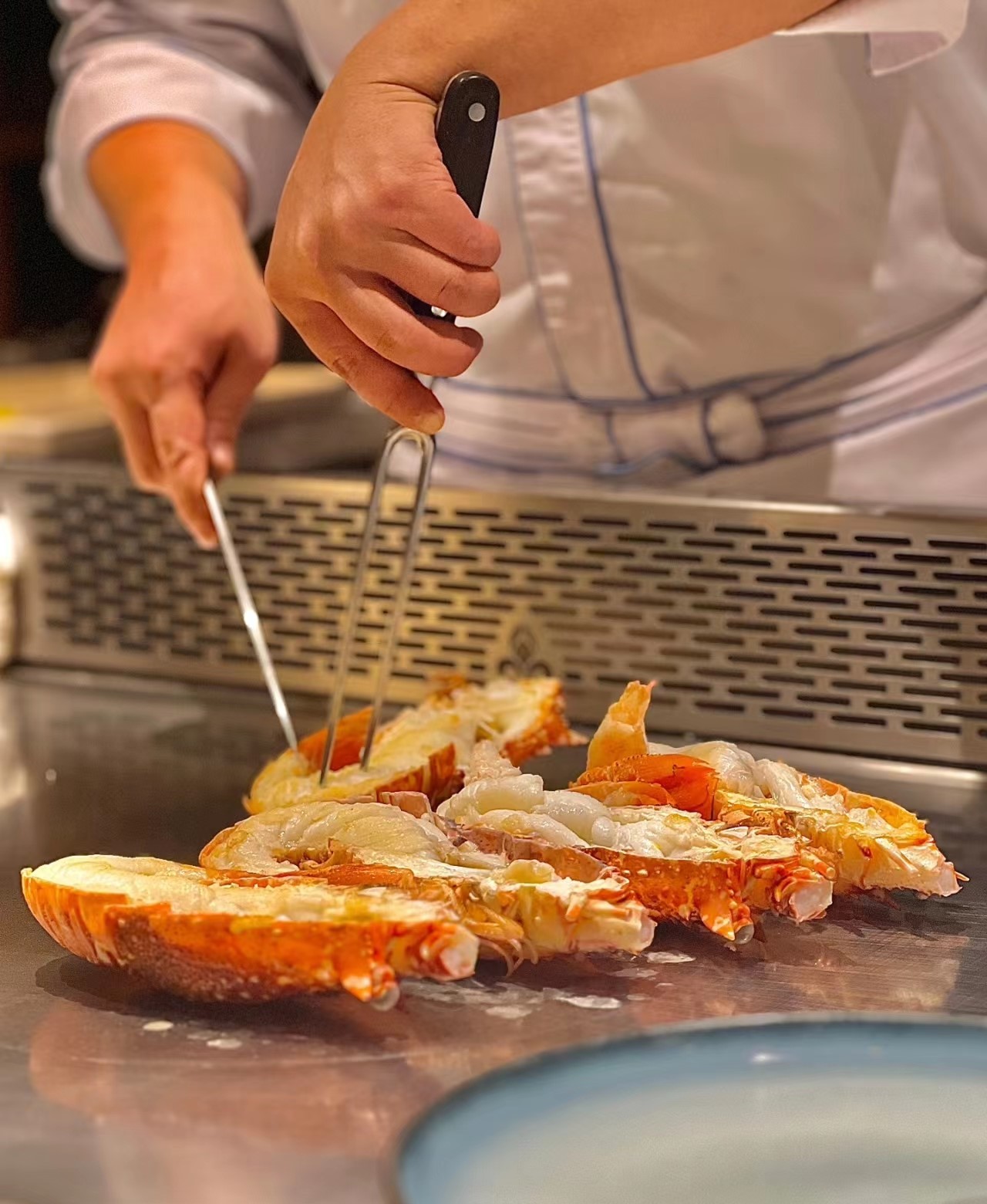 Профессиональный поставляя еду Griddle теппаньяки мест оборудования 8 для шведского стола гостиницы ресторана