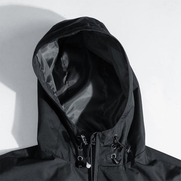 Хаки слишком большой на открытом воздухе логотип пальто спорта модных людей куртки Windbreaker напечатал