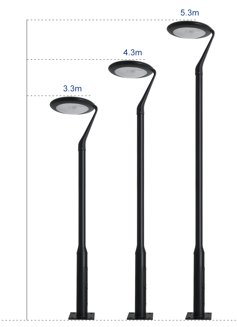 Solar Bollard Light IP65 Waterproof LED Garden Lamp for Park, Villa and Pathway Use