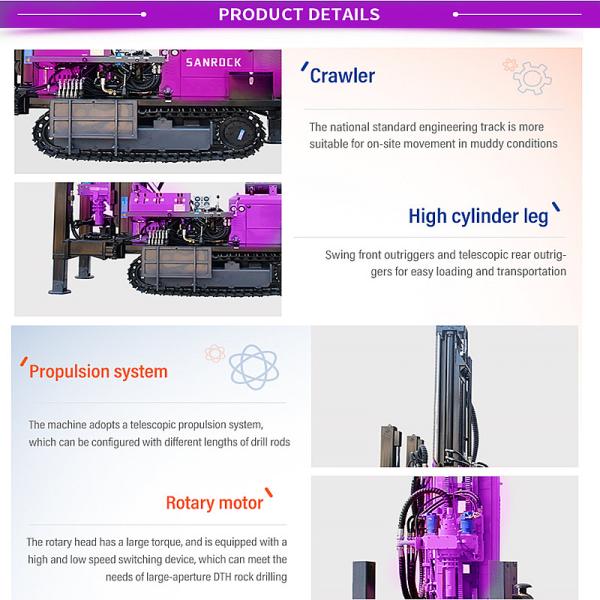 Буровые установки воды глубины скважины 300m буровой установки водяной скважины Crawler гидравлические для продажи