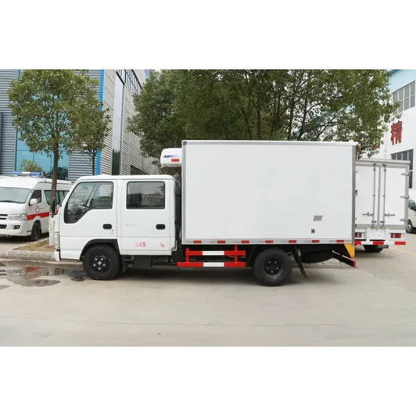 Double Row ISuzu Freezer Truck , Refrigerator Van Truck 3tons 4tons 5tons