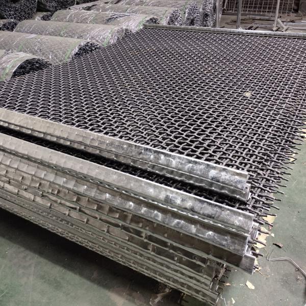 High Carbon Steel Crimped Woven Wire Mesh / Vibrating Screen Mesh /Stone Crusher Screen Mesh