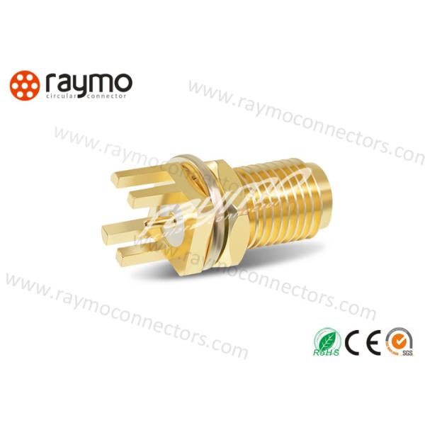 Interconnections 50 Ohm Miniature Circular Connectors, Rf Connector With Gold Plated