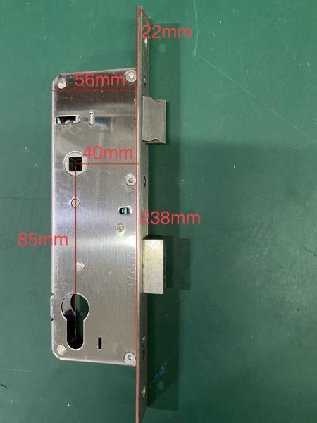 Corpo de fechadura de porta inteligente de aço inoxidável para banheiro Acessórios de portas deslizantes de madeira Parafusos