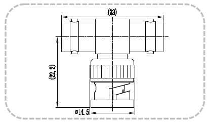 Nickel / Gold Plated BNC T Connector Double Female To Male Type Adaptor