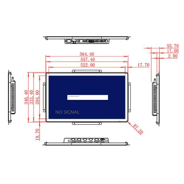 23.6-Inch Display for Automation Systems and Public Information Screens