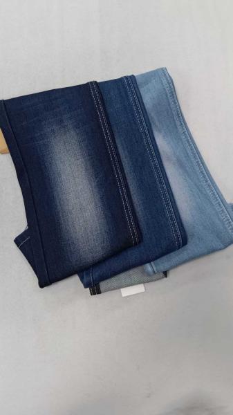 12.5 oz bleu foncé avec une largeur totale de 168-170 cm Tissu denim étirable léger JSD3438-2 pour pantalon de mode