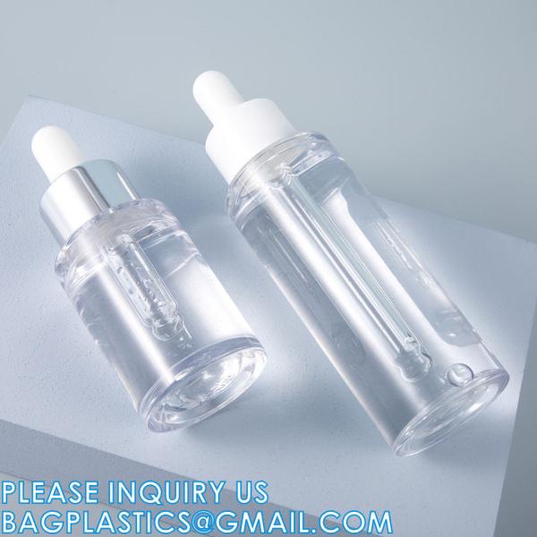 Glass Dropper Plastic Serum Bottle Essence 20ml 30ml 50ml, Tincture Bottles, Essential Oils, Travel Storage