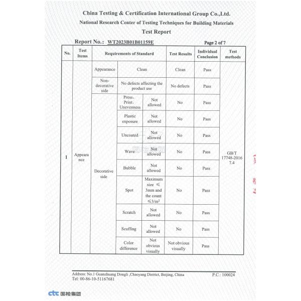 6.0 мм Толщина деревянный лист ACP с 0,5 мм алюминиевым слоем ПВХ пленки покрытия поверхности