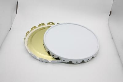 Cylindrical Canister Lid Seals Excellent Sealing Performance Plain Bright Color