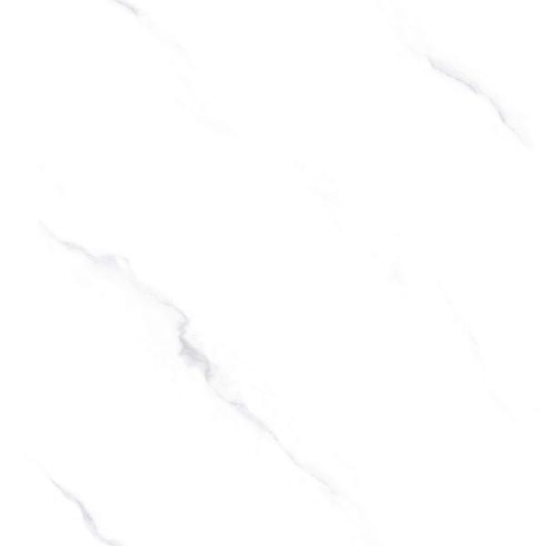 Carrara Blanc 800x800 mm Porcelaine vitrée poli pour le salon