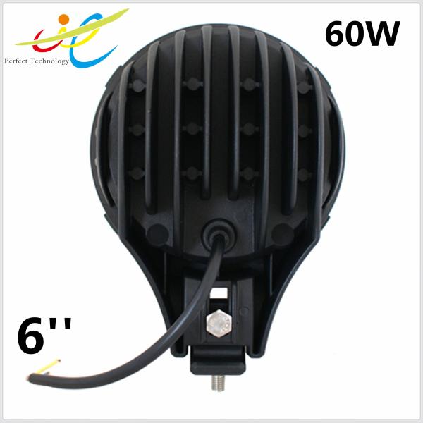 2018 New 6inch 60W Jeep headlight LED driving headlight DV 12V 24V waterproof IP68 with DRL