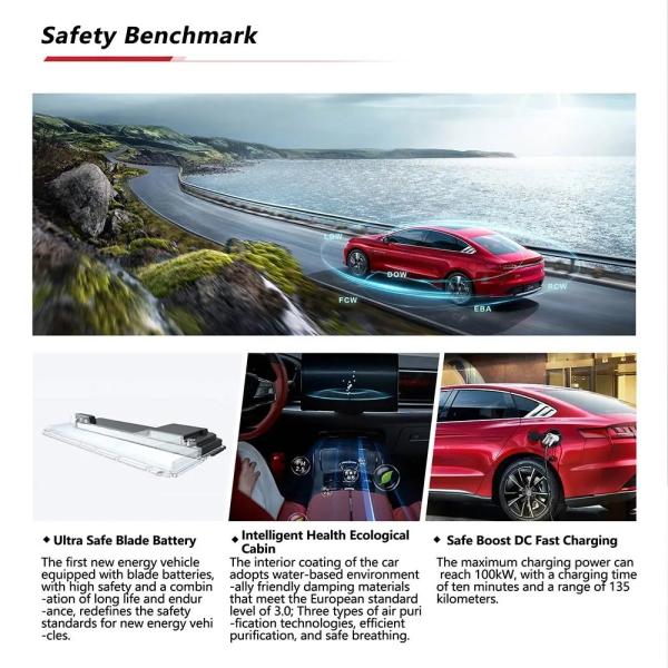 2024 BYD Han EV Длинный диапазон 506 км Седан 4-дверный 5-местный электромобили с объемом ≤1000cc