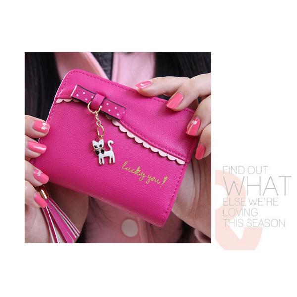 2016 new Korean bow kitty purse small pendant short wallet cute girls zipper