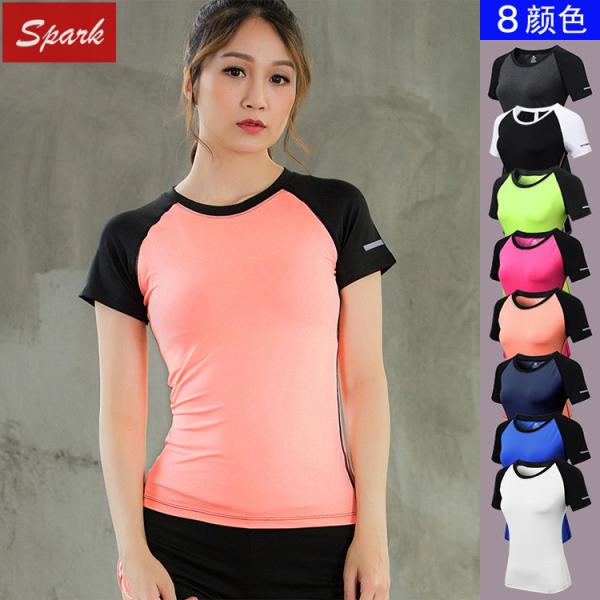 Sexy New Style Profission Fitness Veste Correndo T-Shirt de Manga Curta