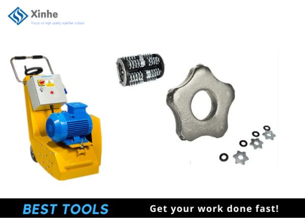 Scarifier Parts & Accessories 6 Pt Carbide Cutters CP206-T On EDCO Crete Planers CPM8, CPL8, CPM10