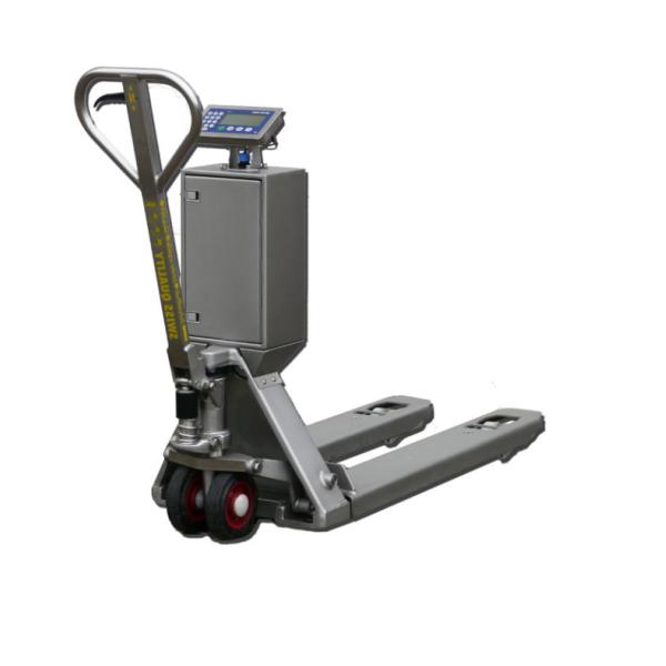Industrial Stainless Steel Pallet Jack Scale PJA439 Durable Hygienic Weighing System