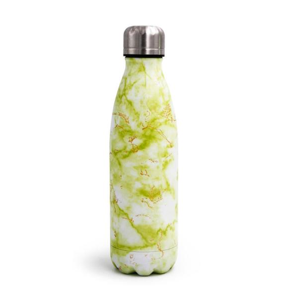 Gym Double Walled Stainless Steel Marble Water Bottles 350ml 500ml 750ml 1000ml