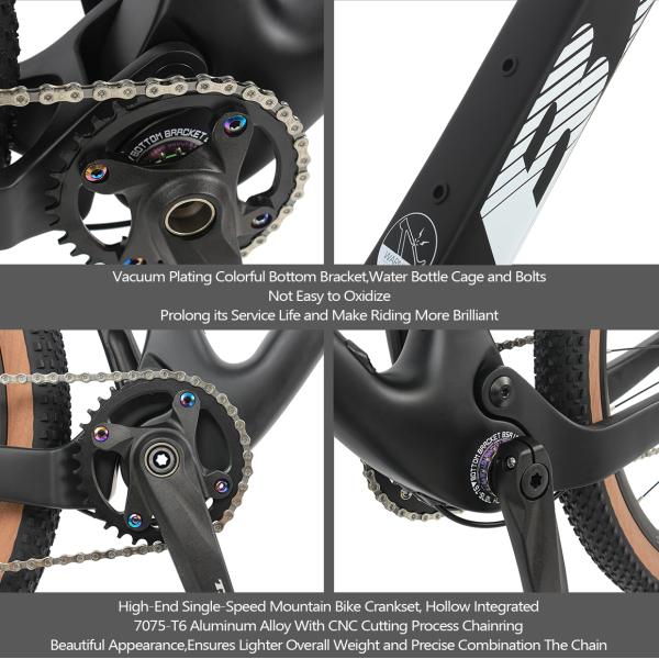 11Speed Full Carbon Fiber MTB Bikes Dual Suspension Mountain Bicycles