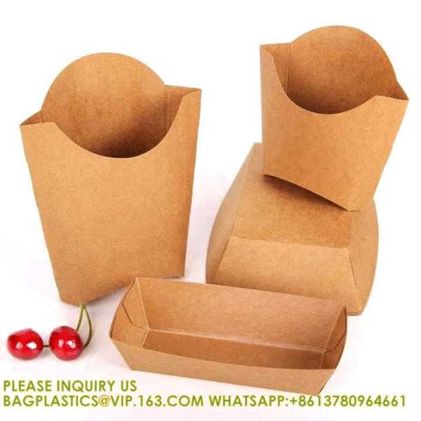 Custom Size Food Packaging Hamburger Cardboard Box Kraft F-Flute Corrugated Super Thick Paper 300gsm Paper Burger Box