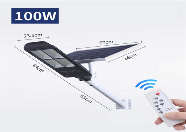 100w 150w 180w 300w Solar Powered LED Street Lights With Aluminum Housing