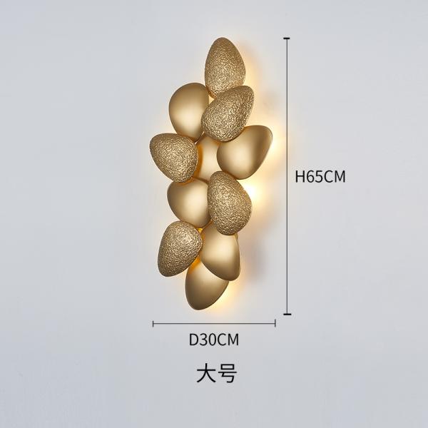 Creative Wall Lamp Designer Postmodern Background Bedroom Bedside Luxury Wall Light(WH-OR-76)