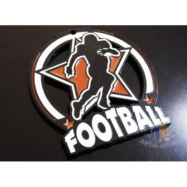 Matt Black Plating Custom Football Glow In The Dark Medals Hallowmas Gifts For Kids OEM Available
