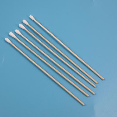 6 Eco Friendly Long Wooden Stick Cotton Bud Swab For Daily Use