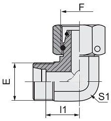 Средний углеродистый сталь 90 градусов локтевой трубки адаптер выгодно для гидравлических фитингов