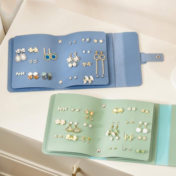 Travel Friendly Portable Jewelry Organizer Bag With PU And Rhinestone Material