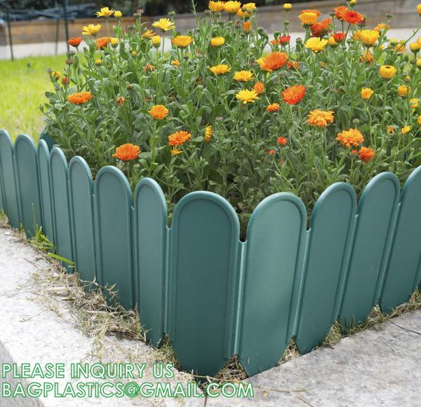 Metal Fence, Plastic Fence, Wooden Fence, Lawn Edging Border Outdoor Garden Fence Panels Decorative Plastic Fencing