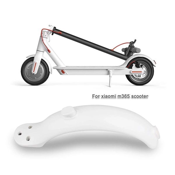 Guardabarros trasero para patinete eléctrico Mijia M365 1S con gancho, accesorio negro y blanco para bloqueo de agua