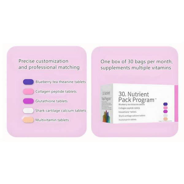 132g Multivitamines pour femmes 30 sacs Minéraux multiples Emballage indépendant