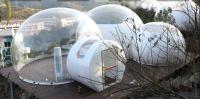 Tente à bulles gonflable transparente en bâtonnet PVC avec salle de bains Tente de fête gonflable