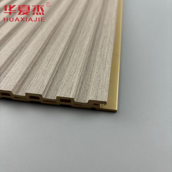 Hot Sale Wpc U-shaped Wall Panel Dark Laminated Wpc Panel Interior And Exterior Decor